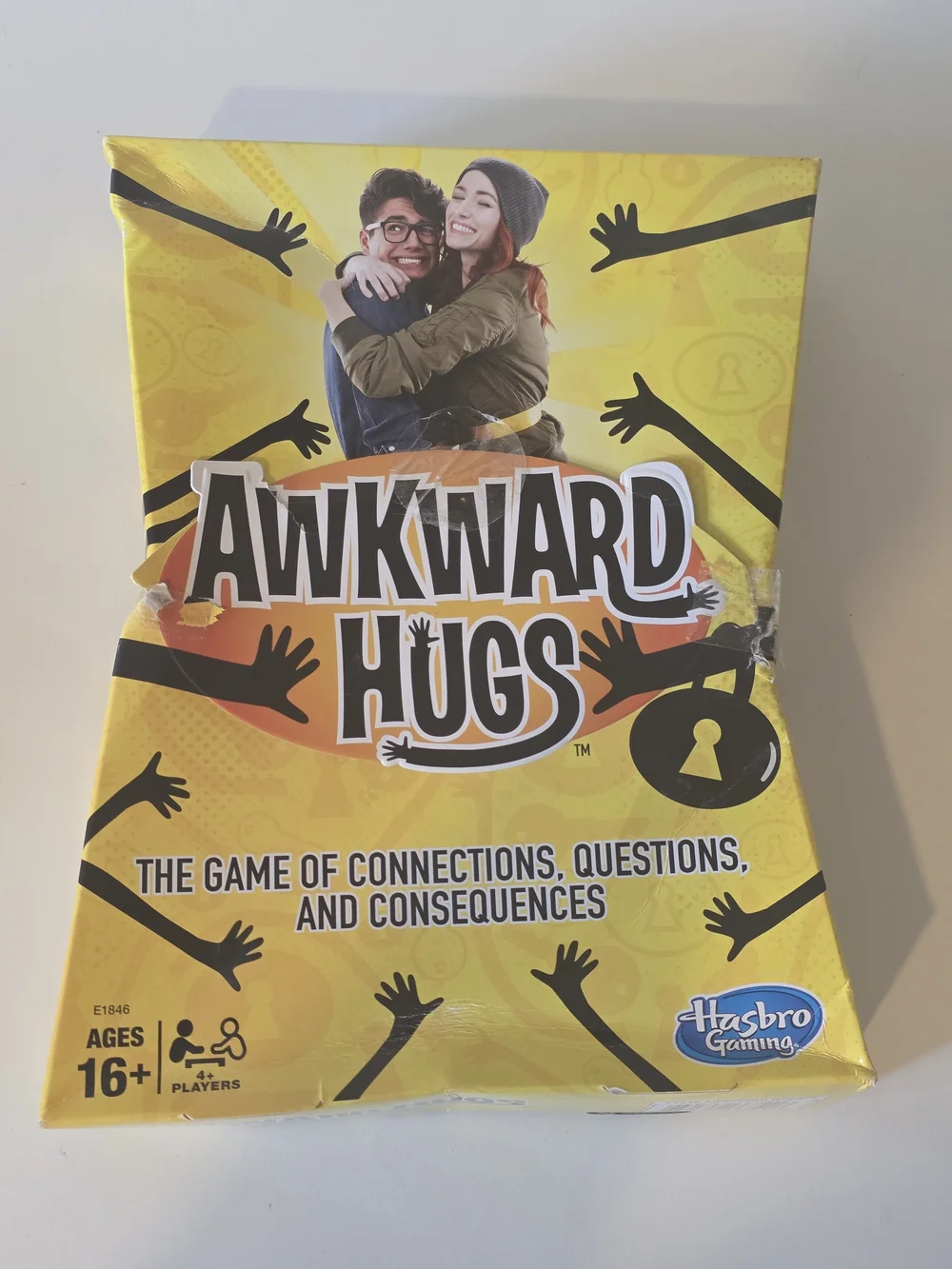 Hasbro Awkward Hugs Party Game - Yellow